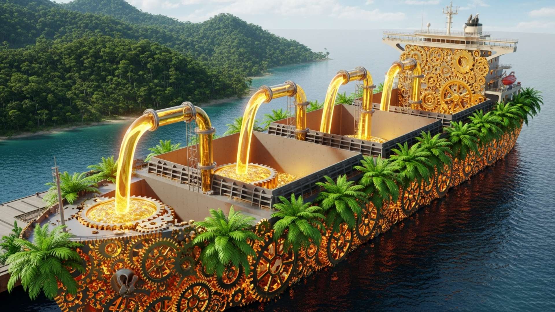 Il Costa Rica Lancia un’Esportazione Storica di Olio di Palma Diretto in India da Golfito