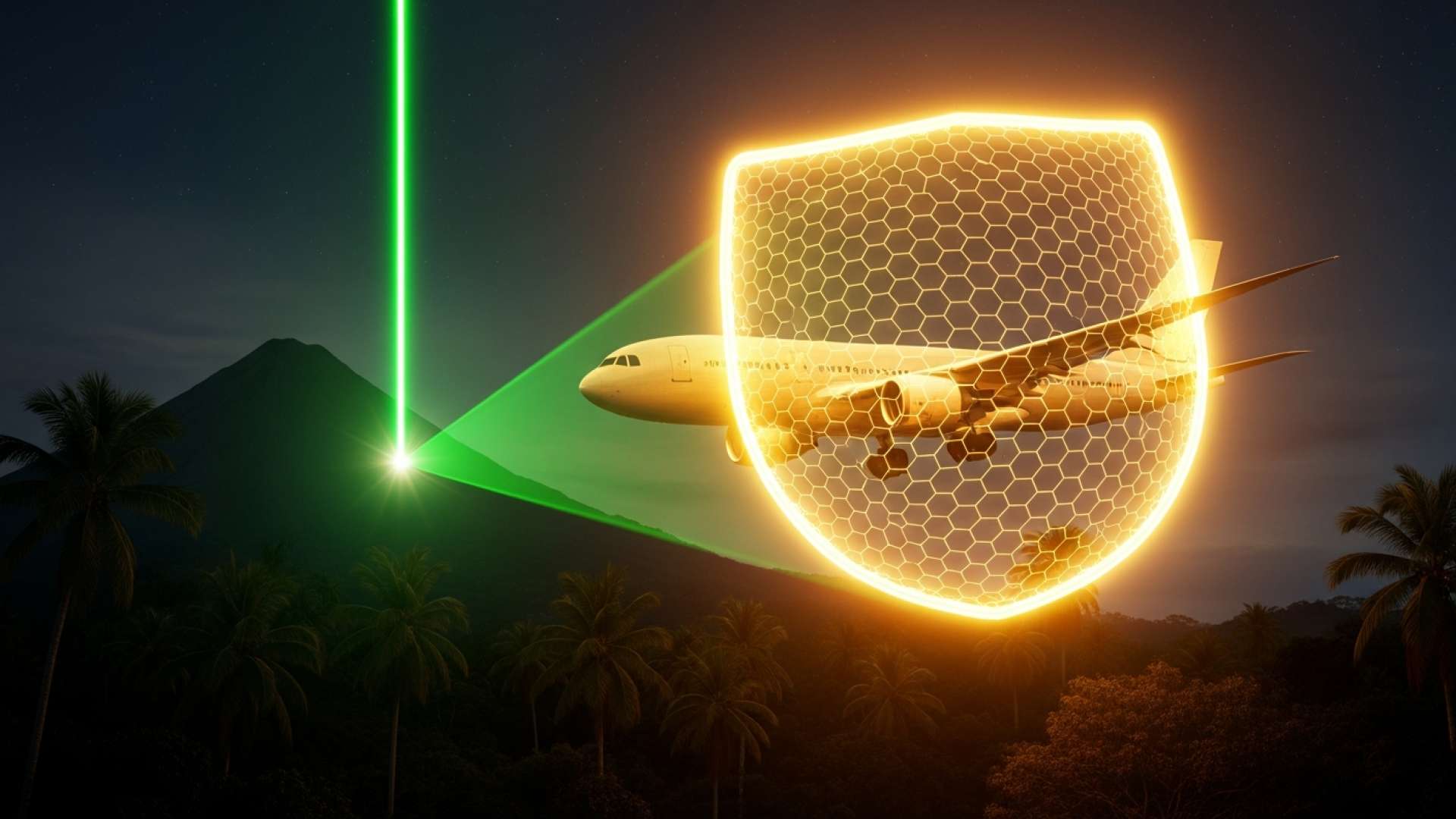 Attacchi laser contro aerei raggiungono livelli record all’aeroporto internazionale Juan Santamaria