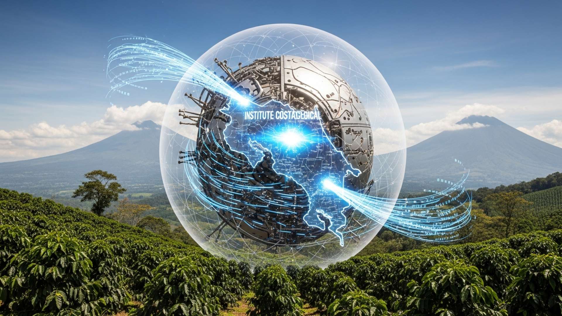 Forti Venti Commerciali Si Estendono Attraverso La Costa Rica