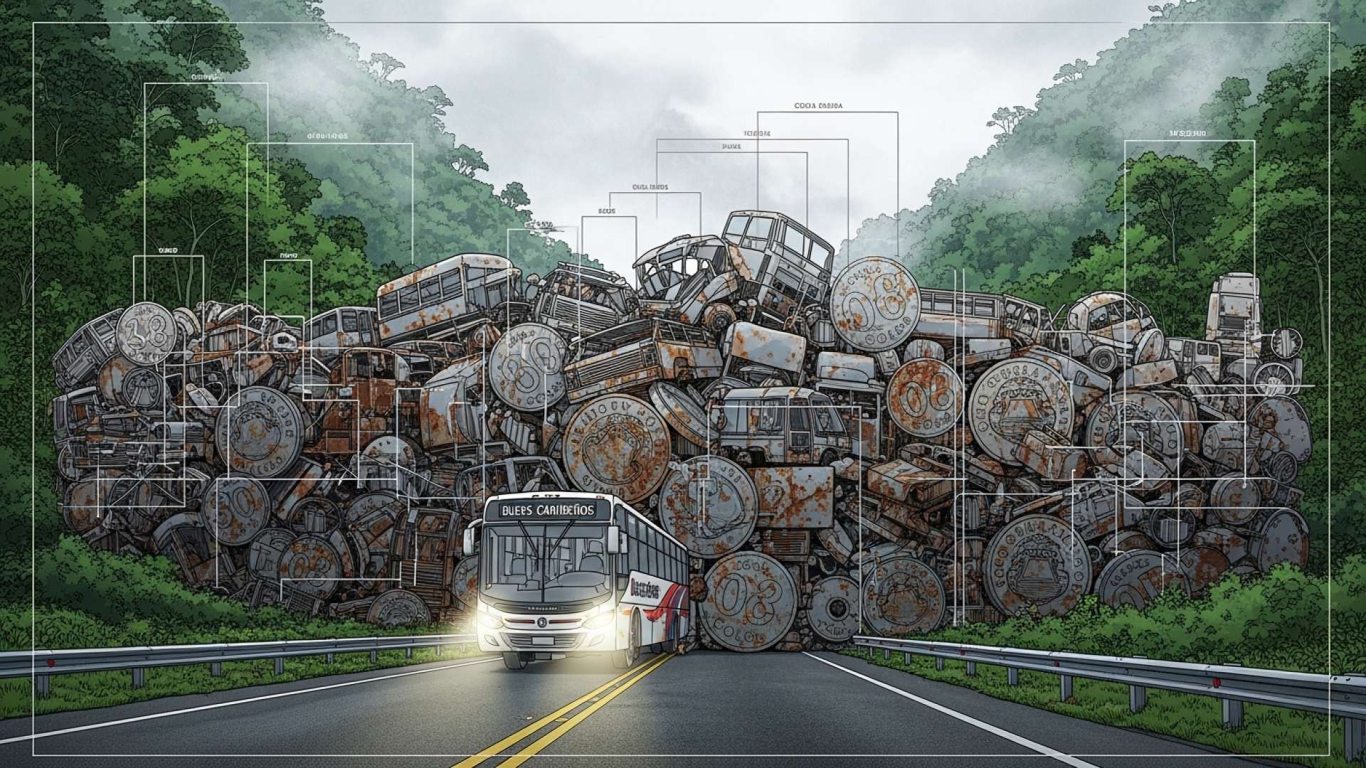 La chiusura della Route 32 impone un drastico aumento delle tariffe dei pullman